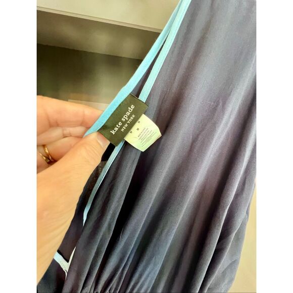 Kate Spade Colorblock Maxi Cover Up Dress Size M Blue/Blue - Picture 5 of 5